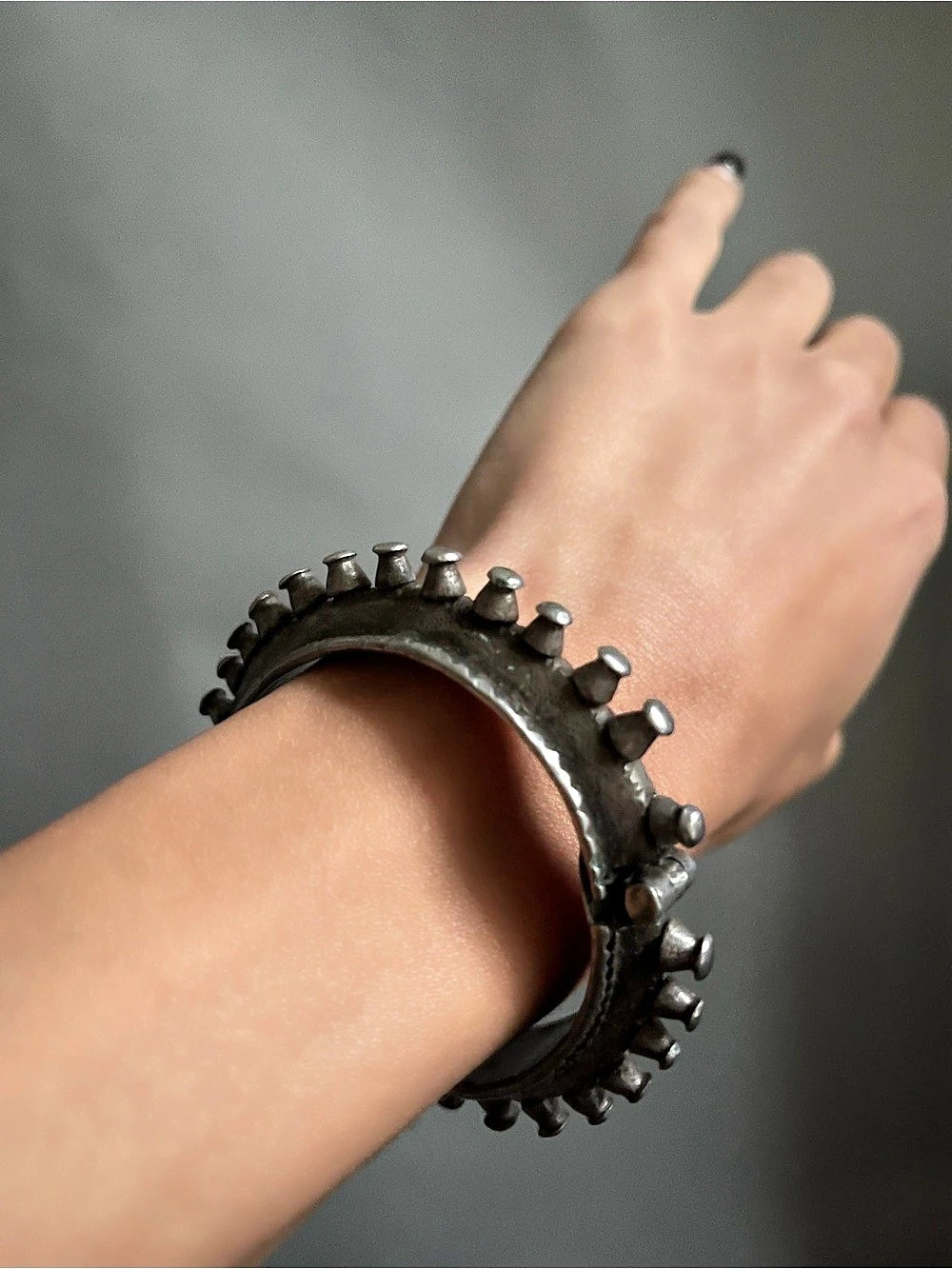 Silver Moroccan Amazigh bracelet 
Size XS/S